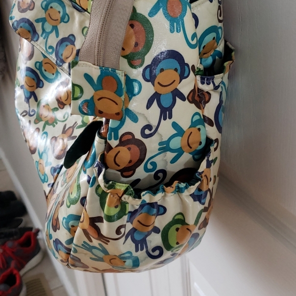 GIANT Diaper bag. Monkey pattern - Picture 7 of 10